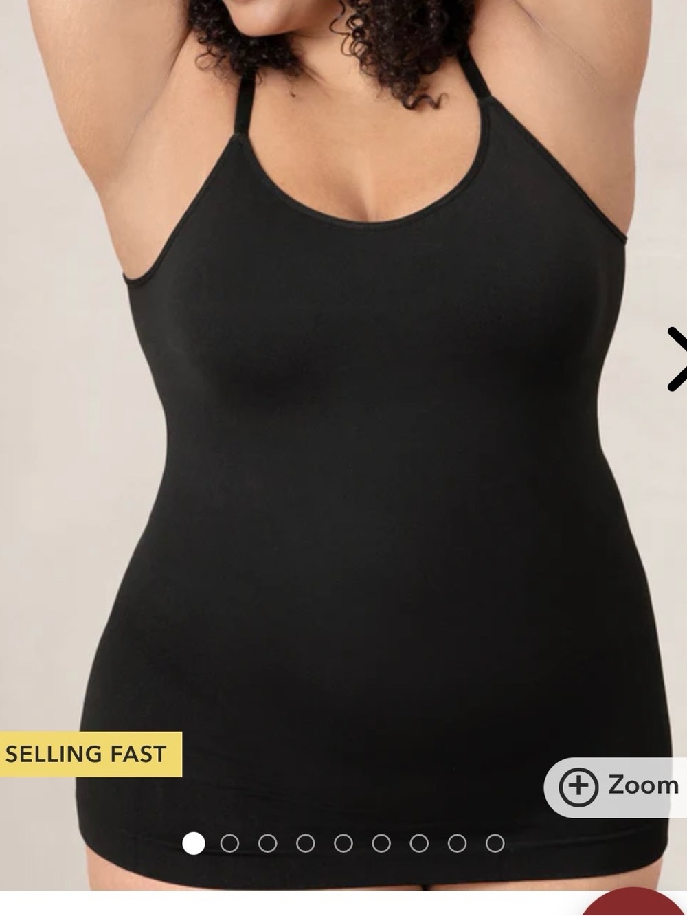 NWT size XL Shapermint Black Seamless Camisole Shapewear Tank
